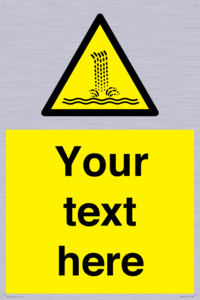 Custom warning artificial waterfall